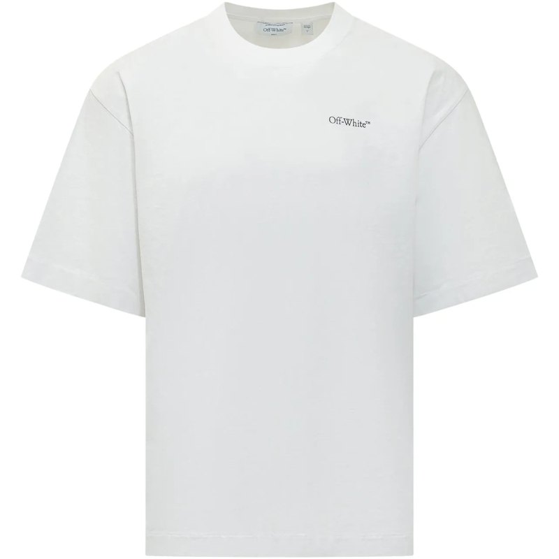 Off-White T-shirt T-shirt Half Arrows con Stampa Minimal weiß