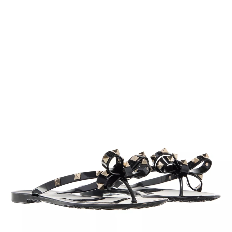 Valentino Garavani Flip Flops Thong Summer Rockstud  Nero