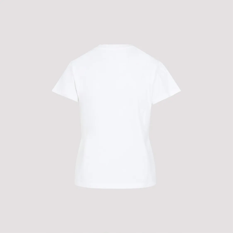 MM6 Maison Margiela T-Shirt White Cotton T-Shirt With Distinctive Logo White