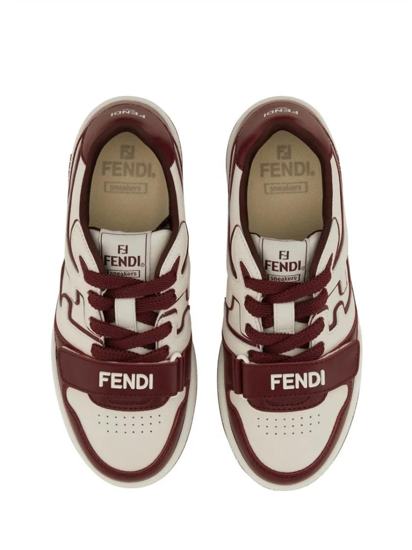 Thumbnail - Fendi Low-Top Sneaker - "Match" Sneaker - Gr. 36 (EU) - in Grau - für Damen