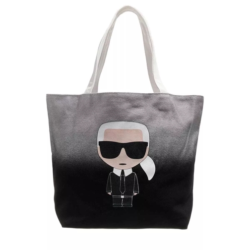 Karl Lagerfeld K/Ikonik Ombre Canvas Tote Black Borsa da shopping