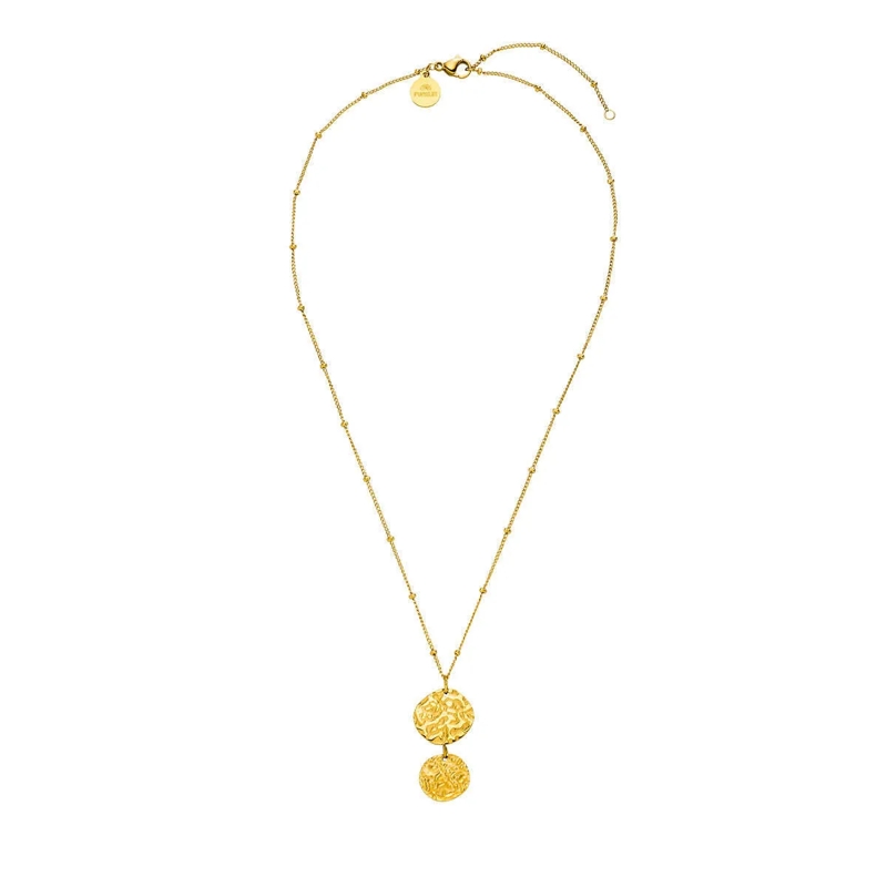 Purelei Mittellange Halskette Halskette Malihini Coin gold
