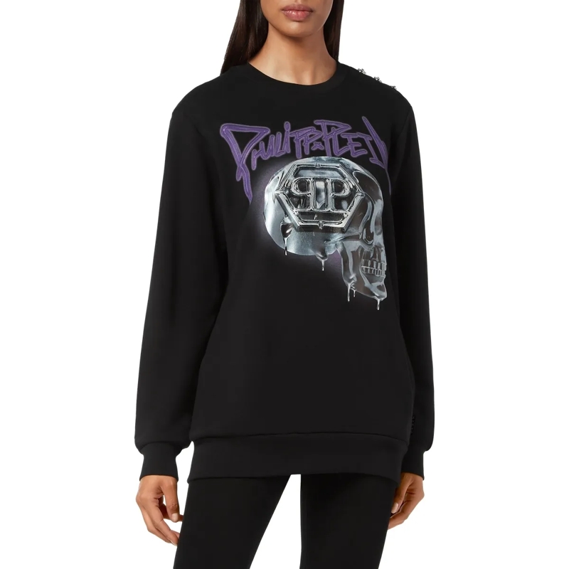 Philipp Plein Top Sweatshirt Skull schwarz(Image 3)