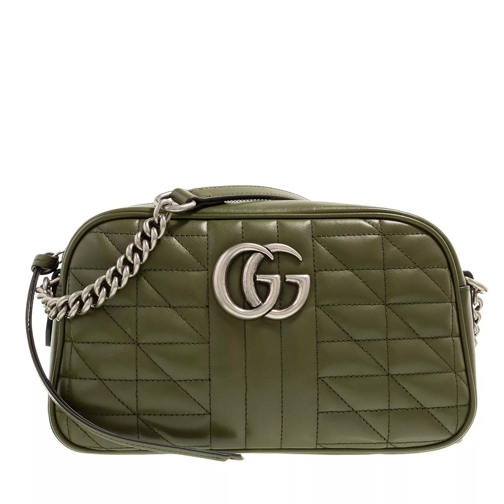 Gucci GG Marmont Small Shoulderbag Military Green Crossbody Bag
