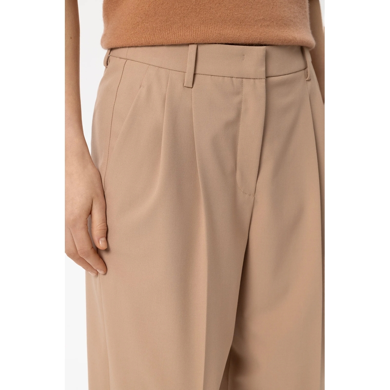 Luisa Cerano Stoffen broek Tapered-Pants mit Bundfalten nude(Image 5)