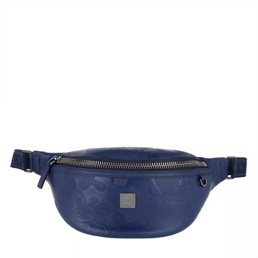 MCM Medium Belt Bag Estate Blue Crossbody Bag