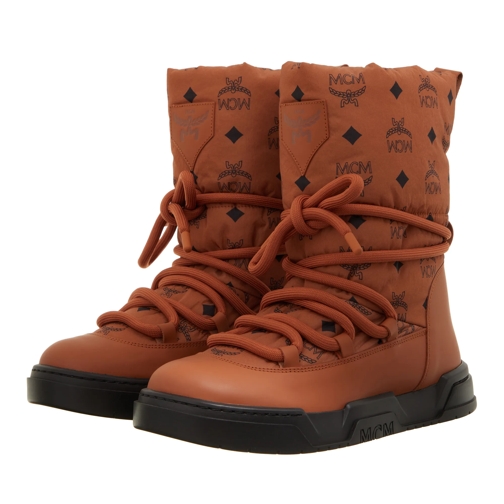 MCM W Skyward Wvn Ankle Boots  Cognac Winterlaarzen