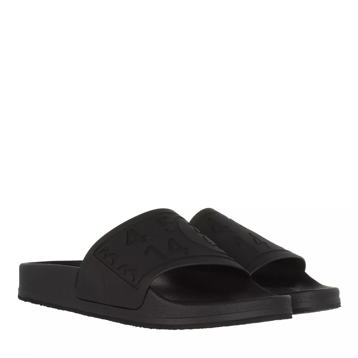 MM6 Maison Margiela Flats Matt TPU Black Slide