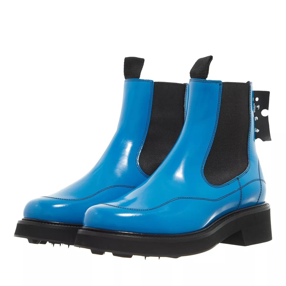 Off-White Women's Blue Boots & Ankle Boots - Calf Chealsea Boot - Boots & Ankle Boots For Size 5 (Uk)