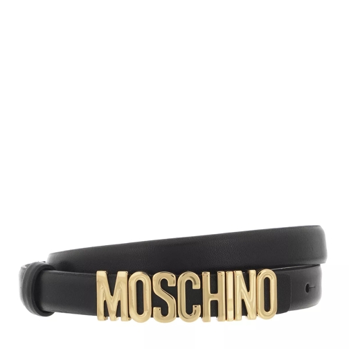 Moschino Belt Black Thin Belt
