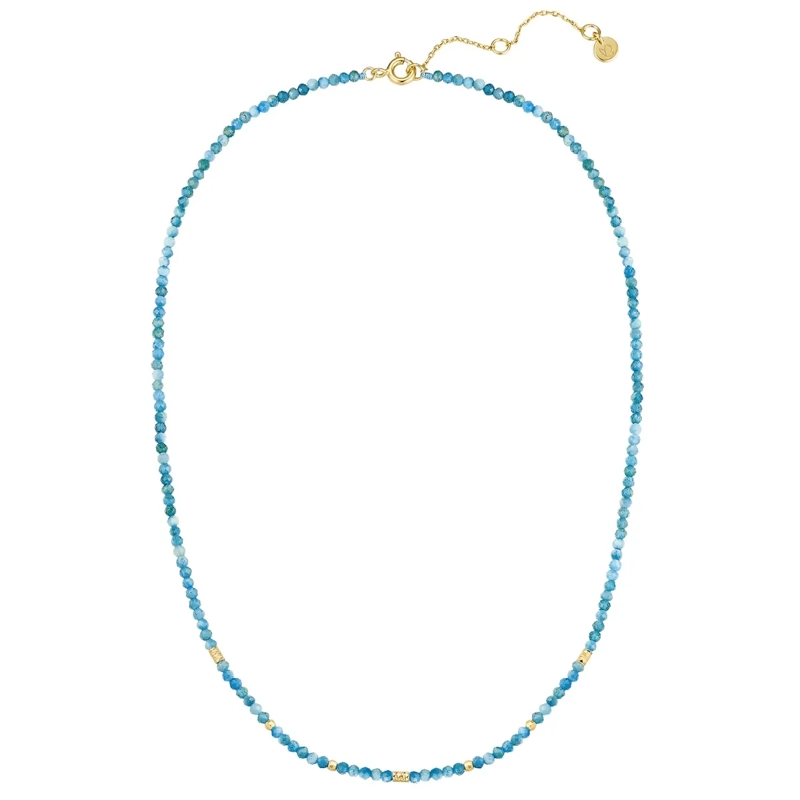 Glanzstücke München Mittellange Halskette Sterling Silber Halskette Apatit gold(Image 2)