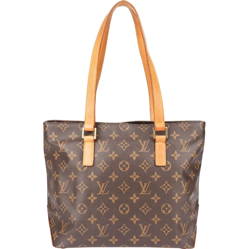 Louis Vuitton Schultertasche Louis Vuitton Canvas Monogram Cabas Piano Shoulder braun