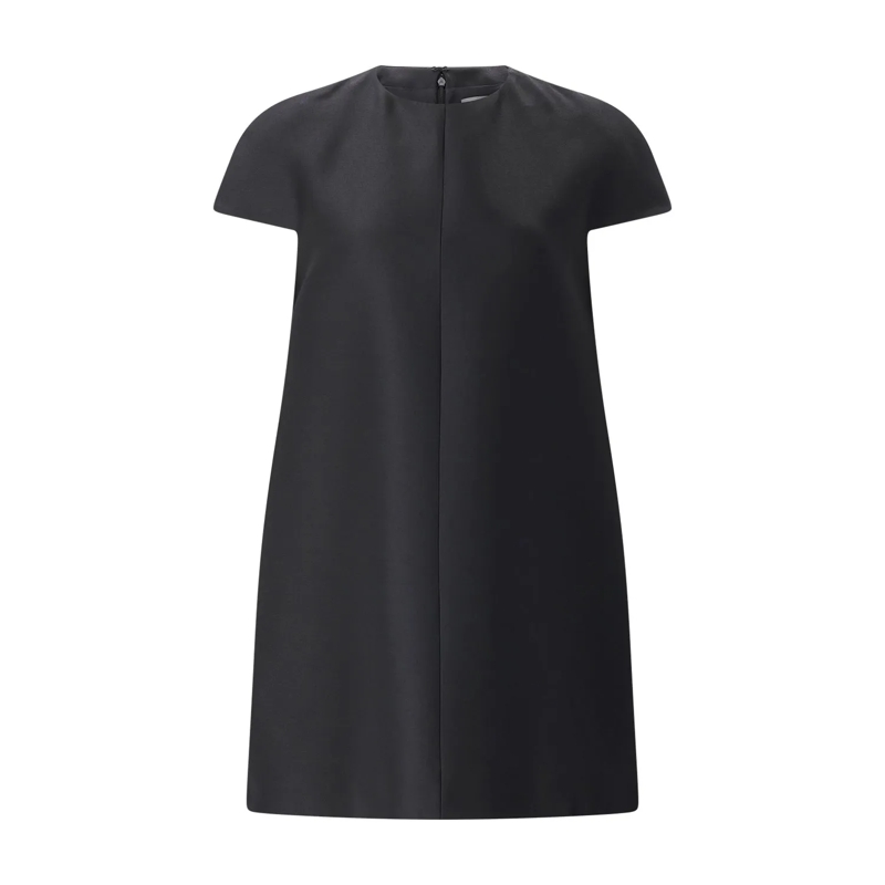 Balenciaga Minikleid Minikleid mit Wolle & Seide schwarz