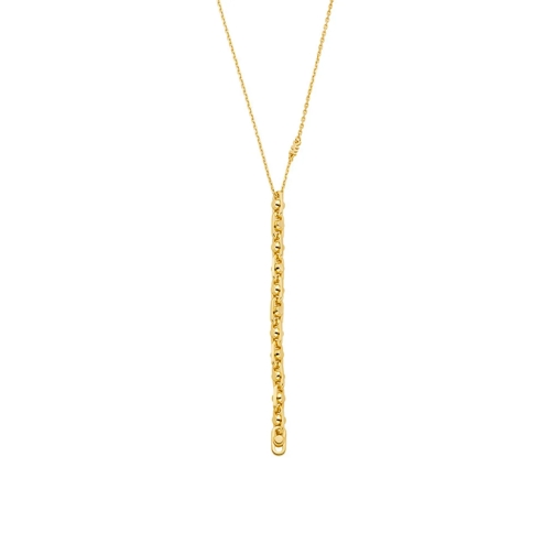 Michael Kors Mittellange Halskette Michael Kors 14K Gold Sterling Silver Astor Link L Gold