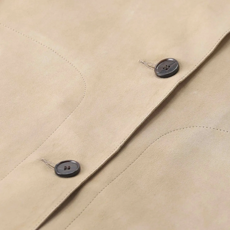 Arma Übergangsjacke Jacke Emy aus Veloursleder beige(Image 3)