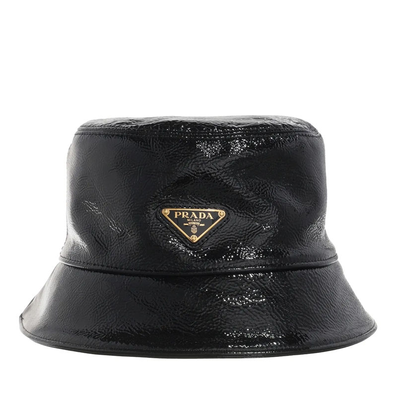 Prada Fischerhut Naplak Bucket Hat Nero
