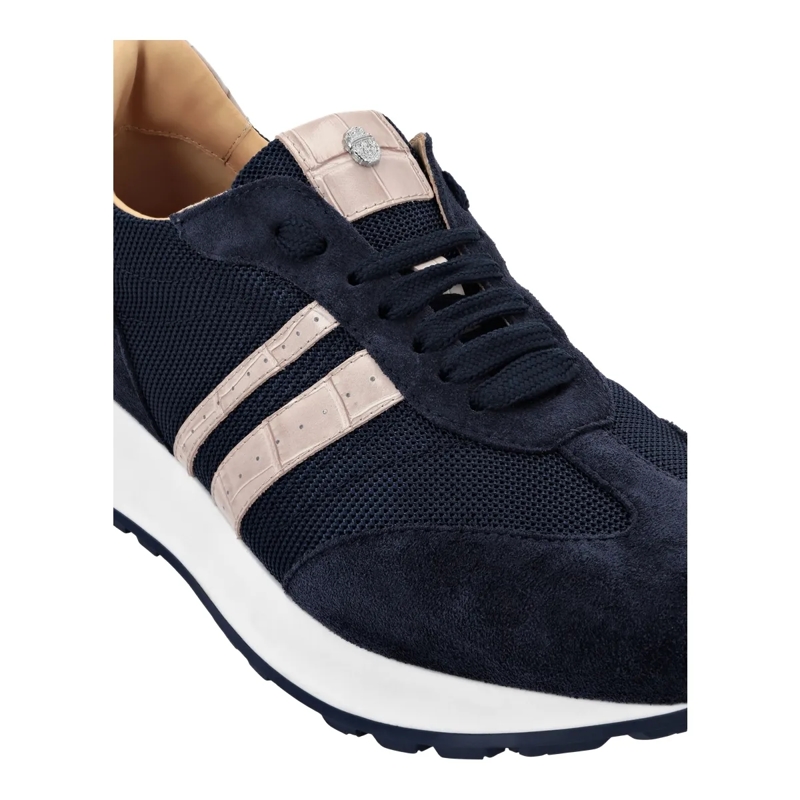 BILLIONAIRE Low-Top-Sneaker Läufer Sneaker Logo dunkel-blau(Image 4)