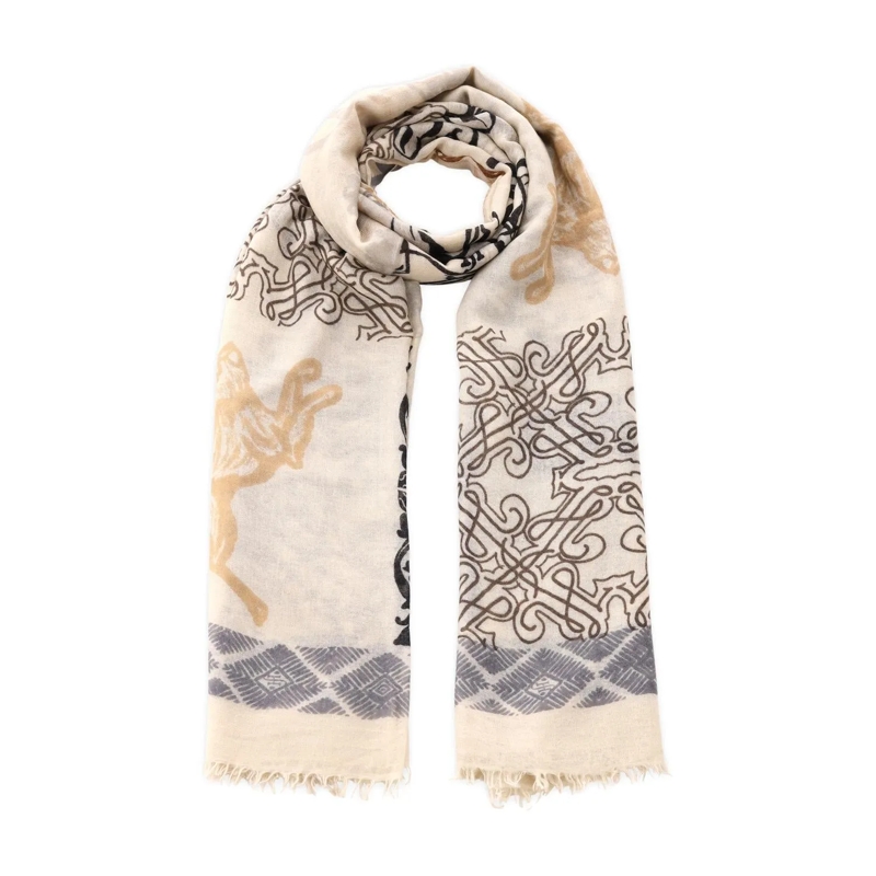 Friendly Hunting Leichter Schal Schal aus Kaschmir Hellbraun