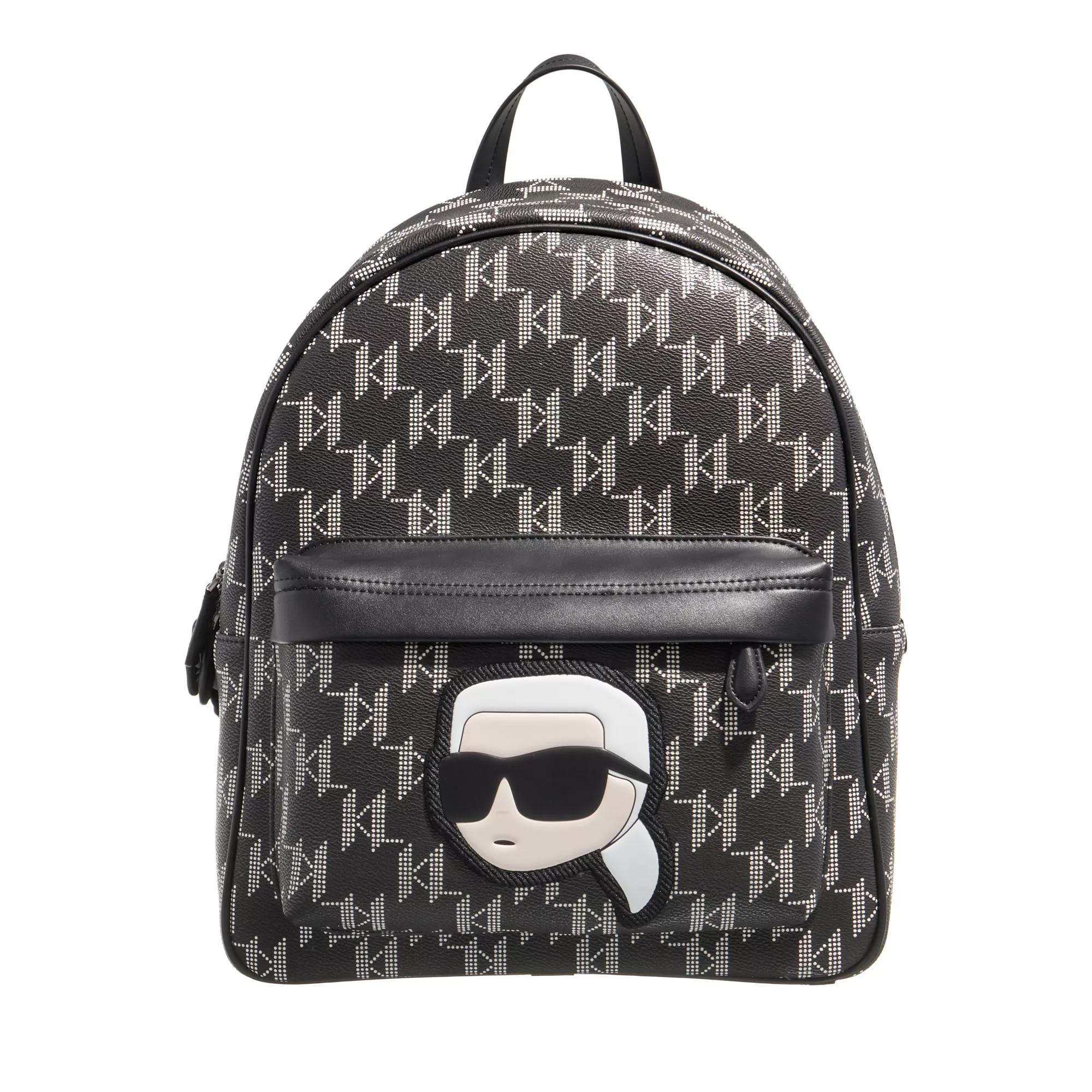 Karl Lagerfeld Rucksack - K/Ikonik 2.0 Mono CC Backpack - Gr. unisize - in Schwarz - für Damen