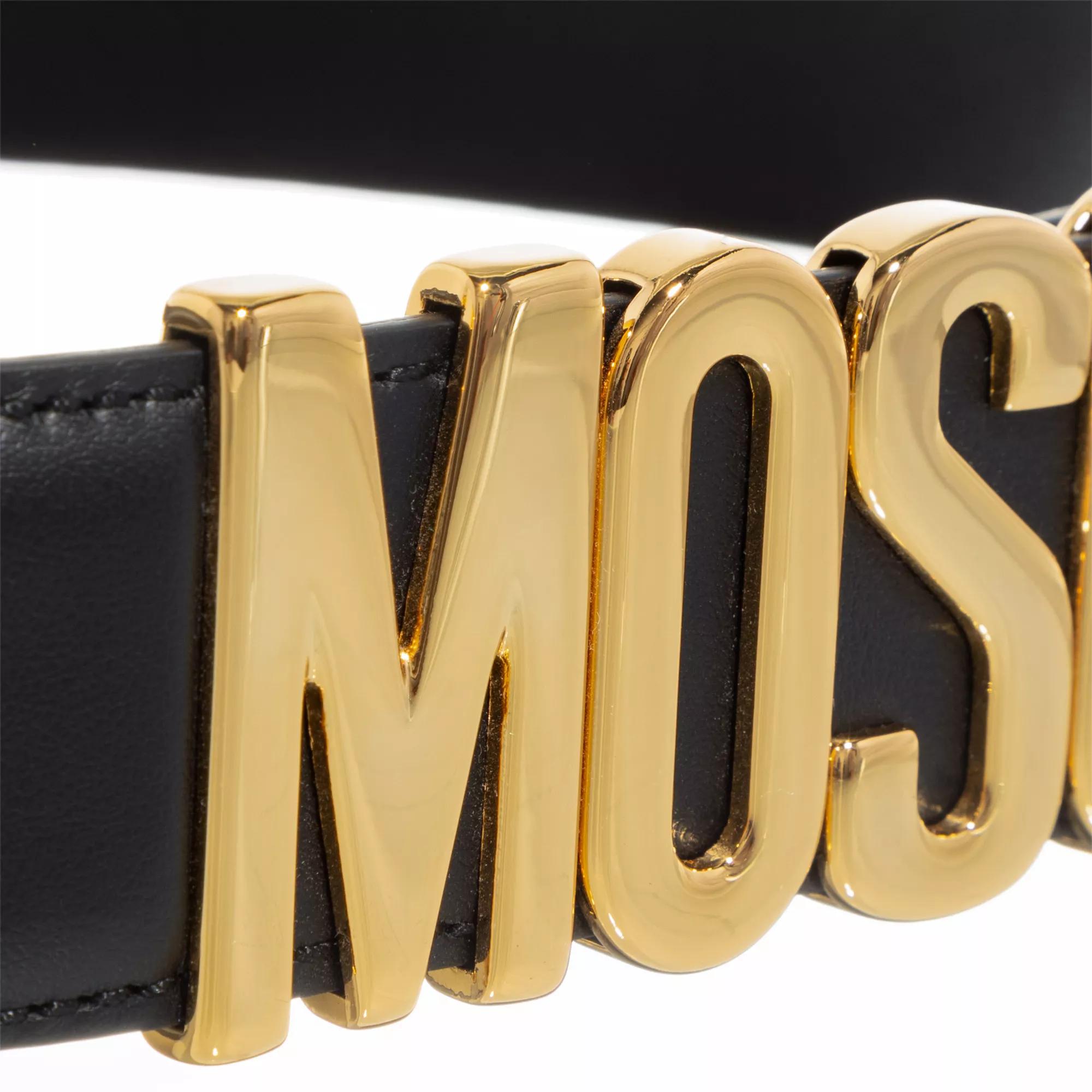 Moschino Belt Black Leather Belt