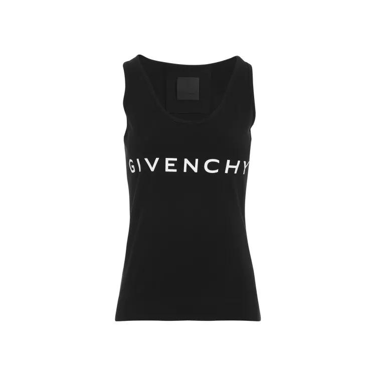 Givenchy - Black Cotton Tank Top - Größe XS - black