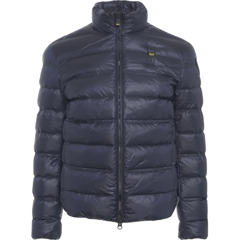 Blauer Minikleid Quilted jacket blau