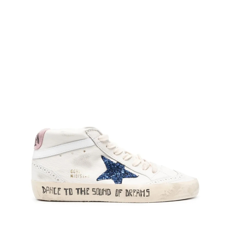 Golden Goose Low-Top-Sneaker Mid-Top Sneakers With Distressed Sole Neutrals