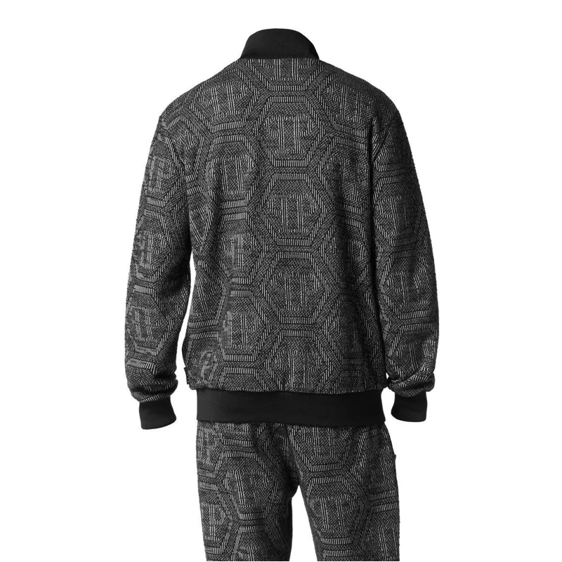 Philipp Plein Daunenjacke Sweatjacke Monogram schwarz(Image 4)