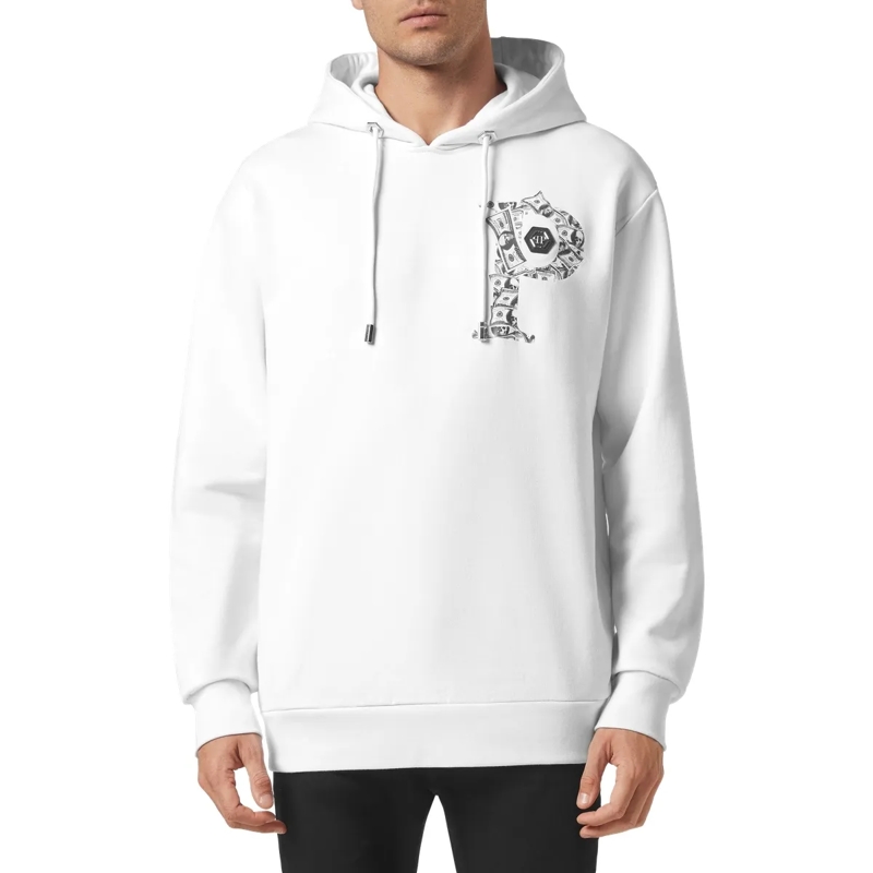 Philipp Plein Top Hoodie Money weiss(Image 3)