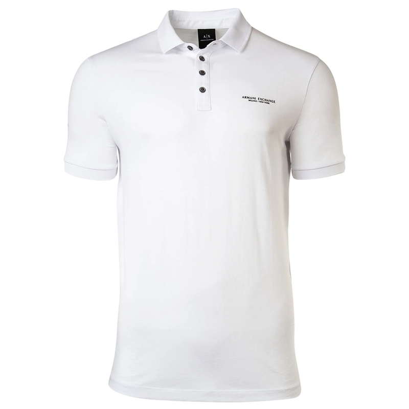 Armani Exchange Polohemd Armani Exchange A|X ARMANI EXCHANGE Herren Poloshi weiss