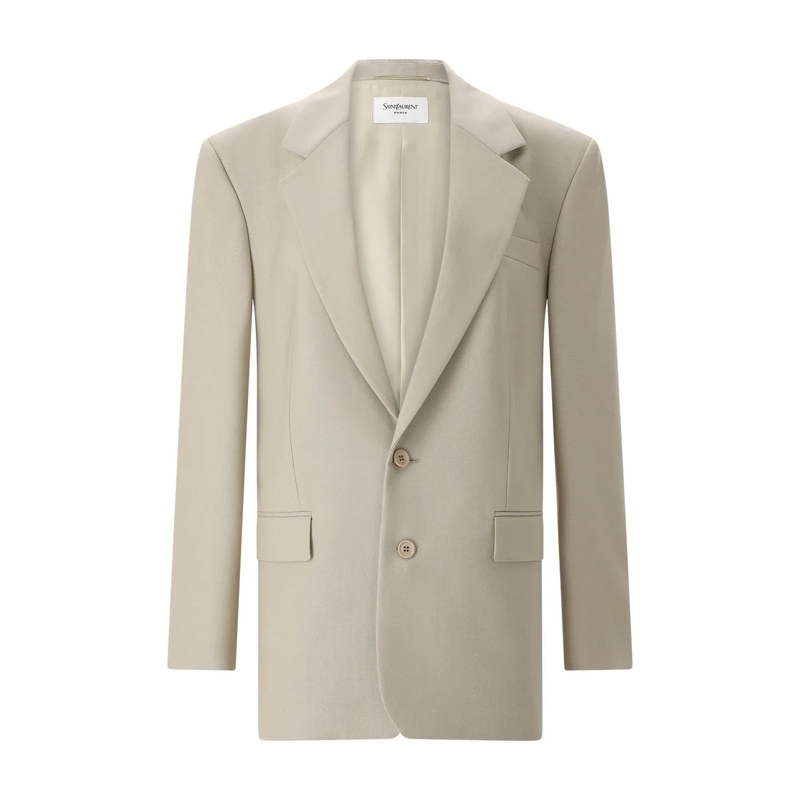 Saint Laurent Blazer Oversized Blazer beige