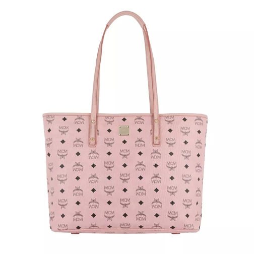 MCM Anya Top Zip Shopper Medium Soft Pink Boodschappentas