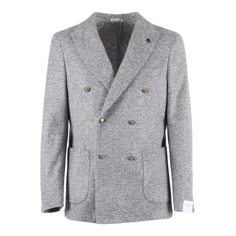 Breras Blazer Tailored Men's Jacket With Structured Fit Grey