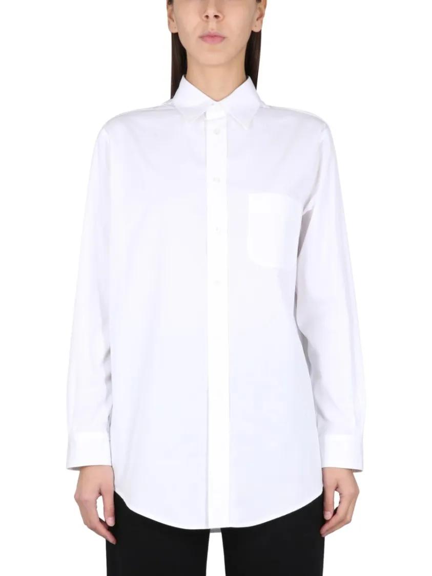 Thumbnail - Maison Margiela - Poplin Shirt - Größe 40 - weiß