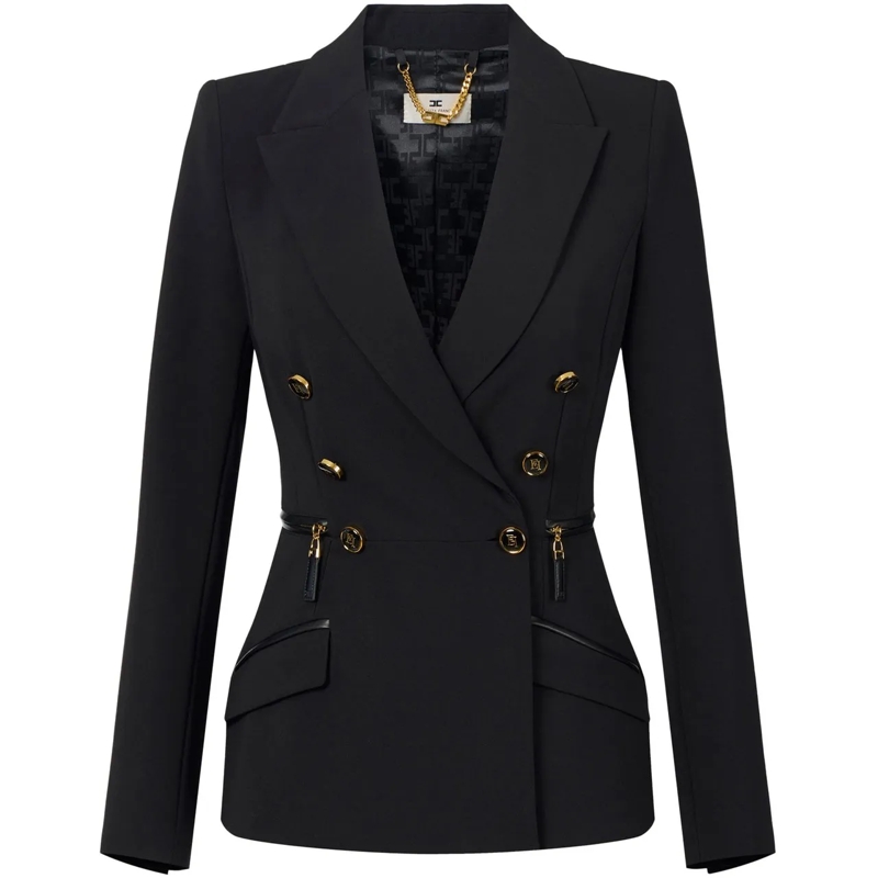Elisabetta Franchi Übergangsjacke Jackets Black schwarz