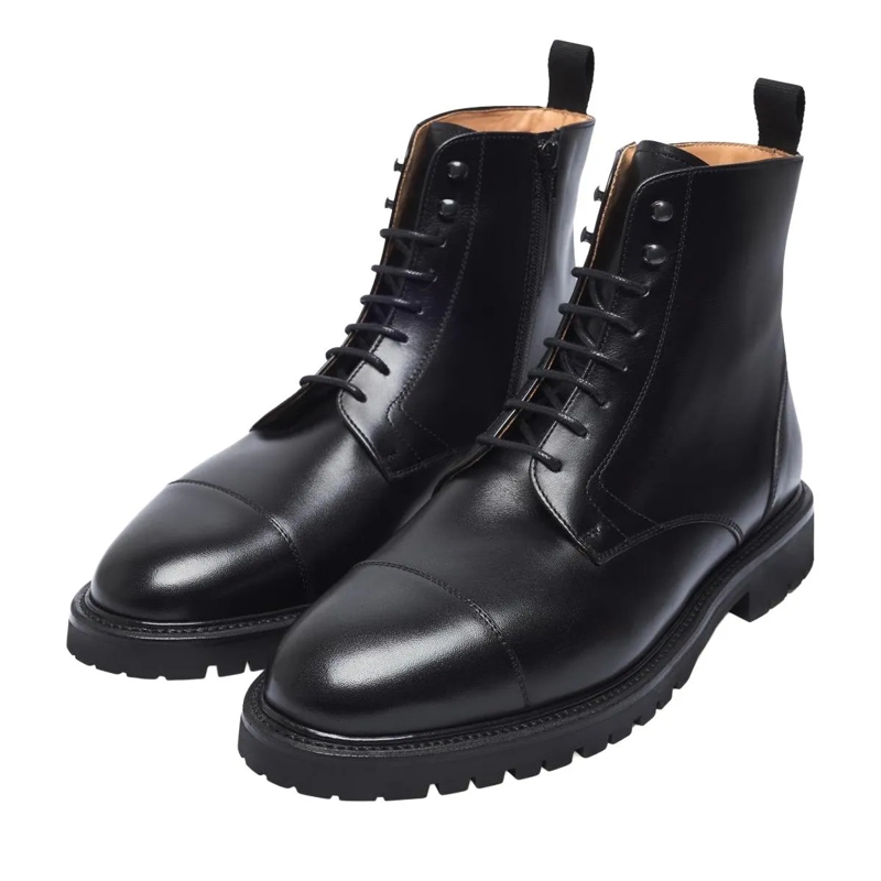 Henry Stevens Laarzen Schnürboots Jones CDB3 schwarz(Image 2)