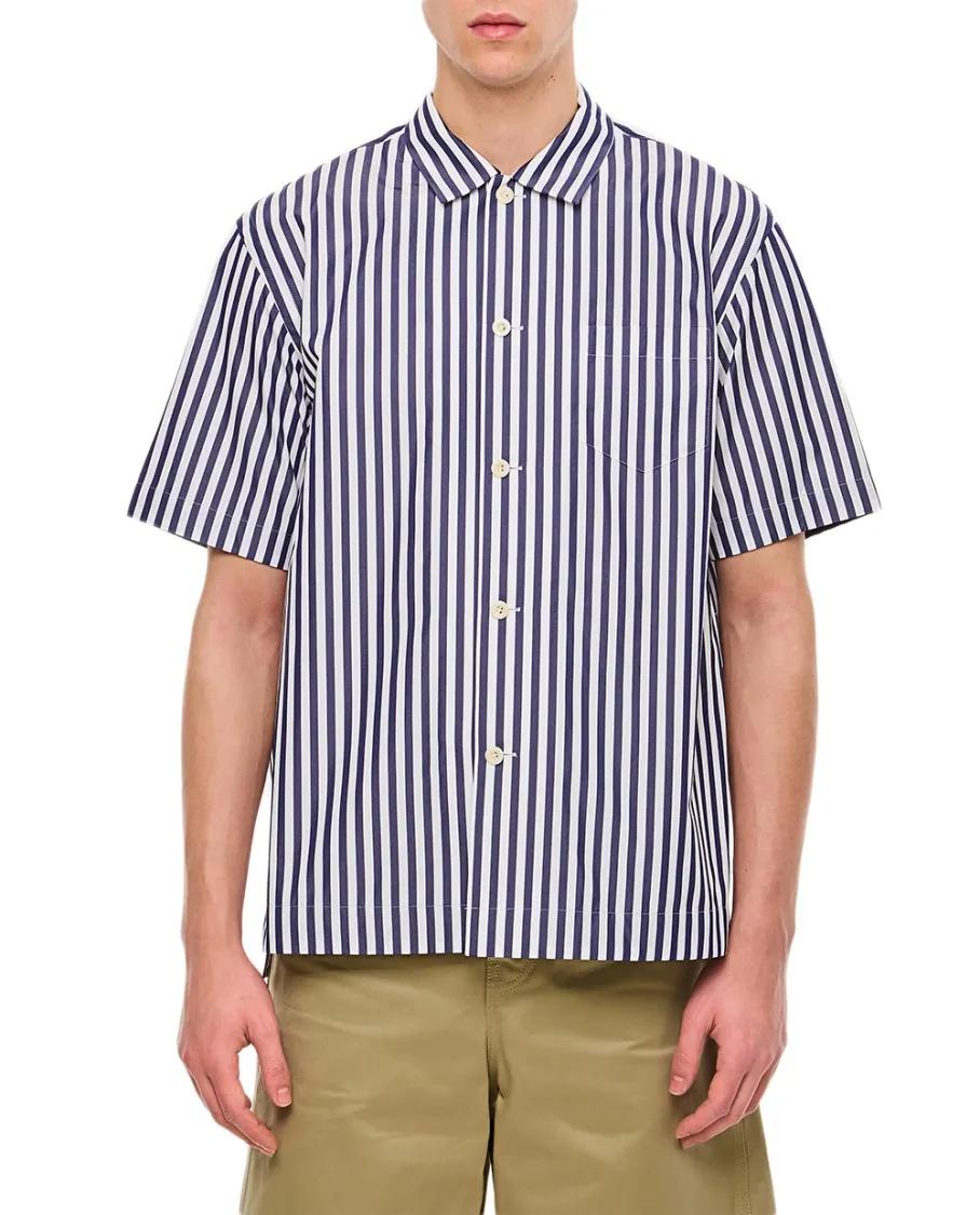 Sacai - Cotton Poplin Shirt - Größe 1 - blau