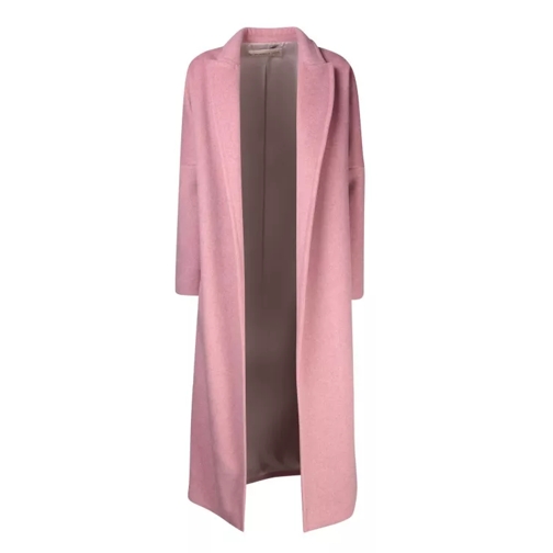 Blanca Vita Calomeria Long Coat In Pink Fabric Pink 