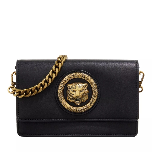 Just Cavalli Range A Icon Bag Sketch 13 Wallet Black Wallet On A Chain