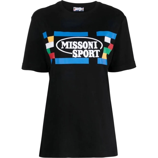 Missoni T-Shirts Sport Logo T-shirt schwarz