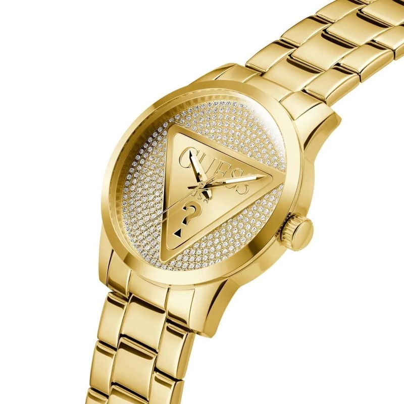 Guess Quarzuhr Quarz-Analoguhr Badge gold(Image 6)