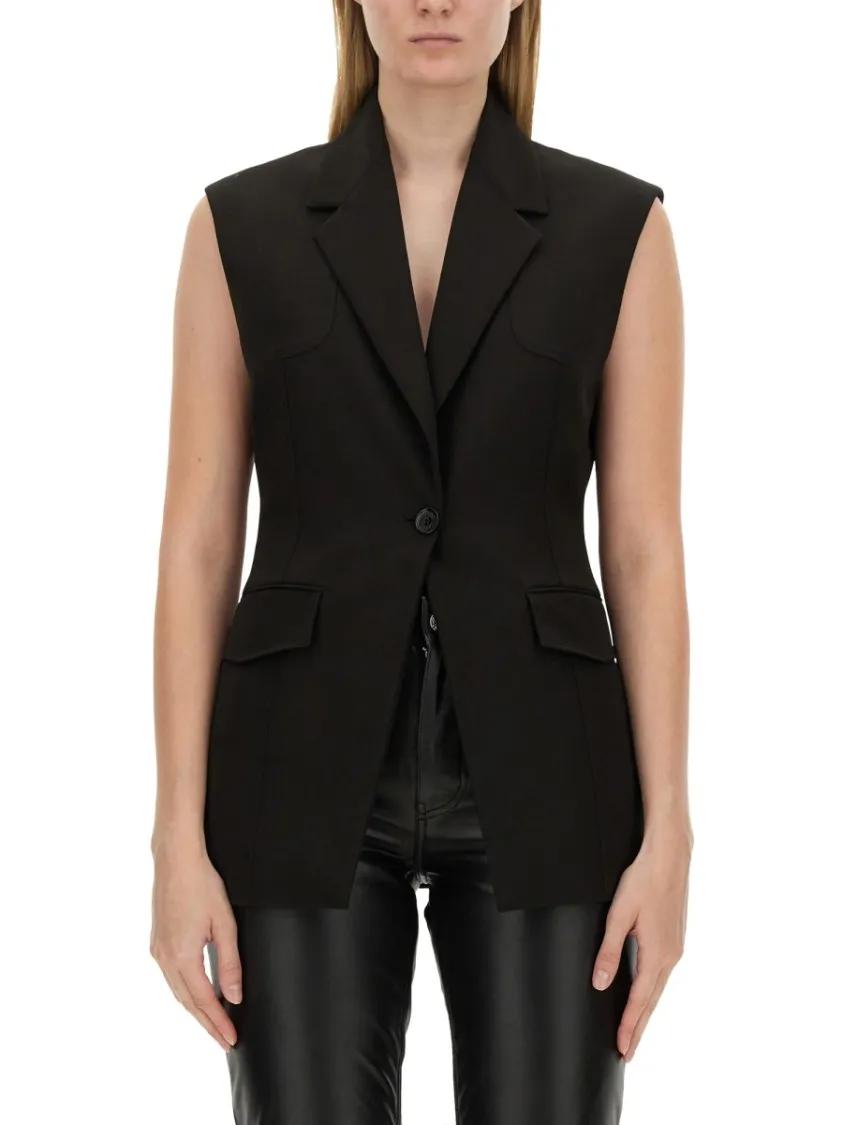 Thumbnail - Moschino - Single-Breasted Vest - Größe 44 - schwarz
