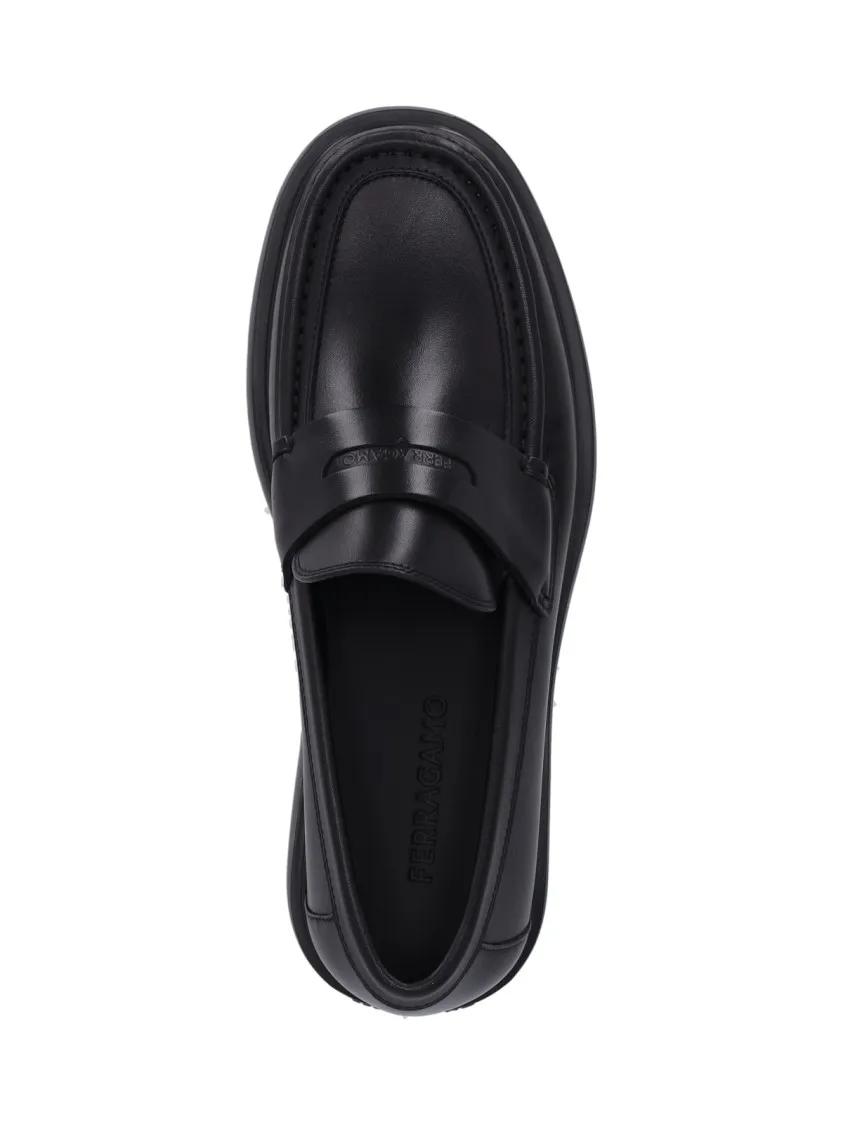 Thumbnail - Salvatore Ferragamo Loafer - "Penny" Loafers – Black - Gr. 7 - in Schwarz - für Damen