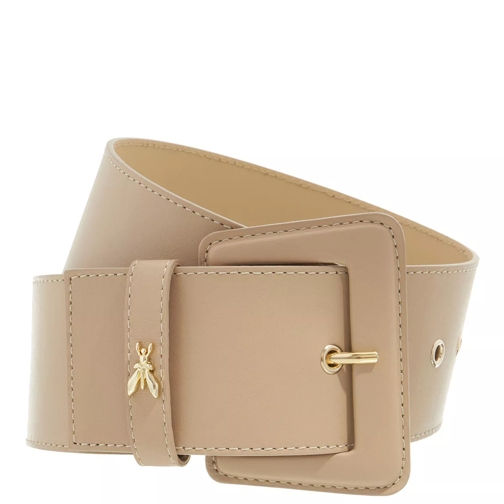 Patrizia Pepe Leather High-Waisted Belt Winter Sand Waist Belt