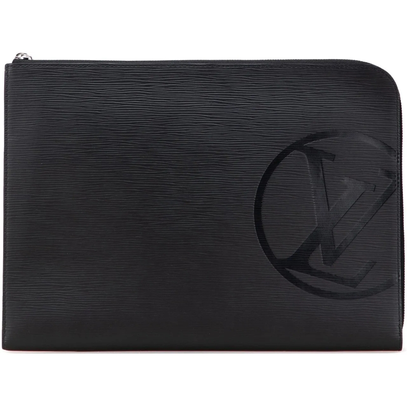 Louis Vuitton Pochette Epi Initials Circle Pochette Jour GM schwarz