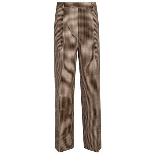 Dries Van Noten  Porter Wool Gabardine Trousers With Low Waist And  Brown