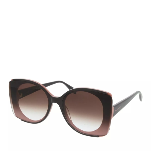 Alexander McQueen AM0250S-005 65 Sunglass Woman Acetate Burgundy Sunglasses