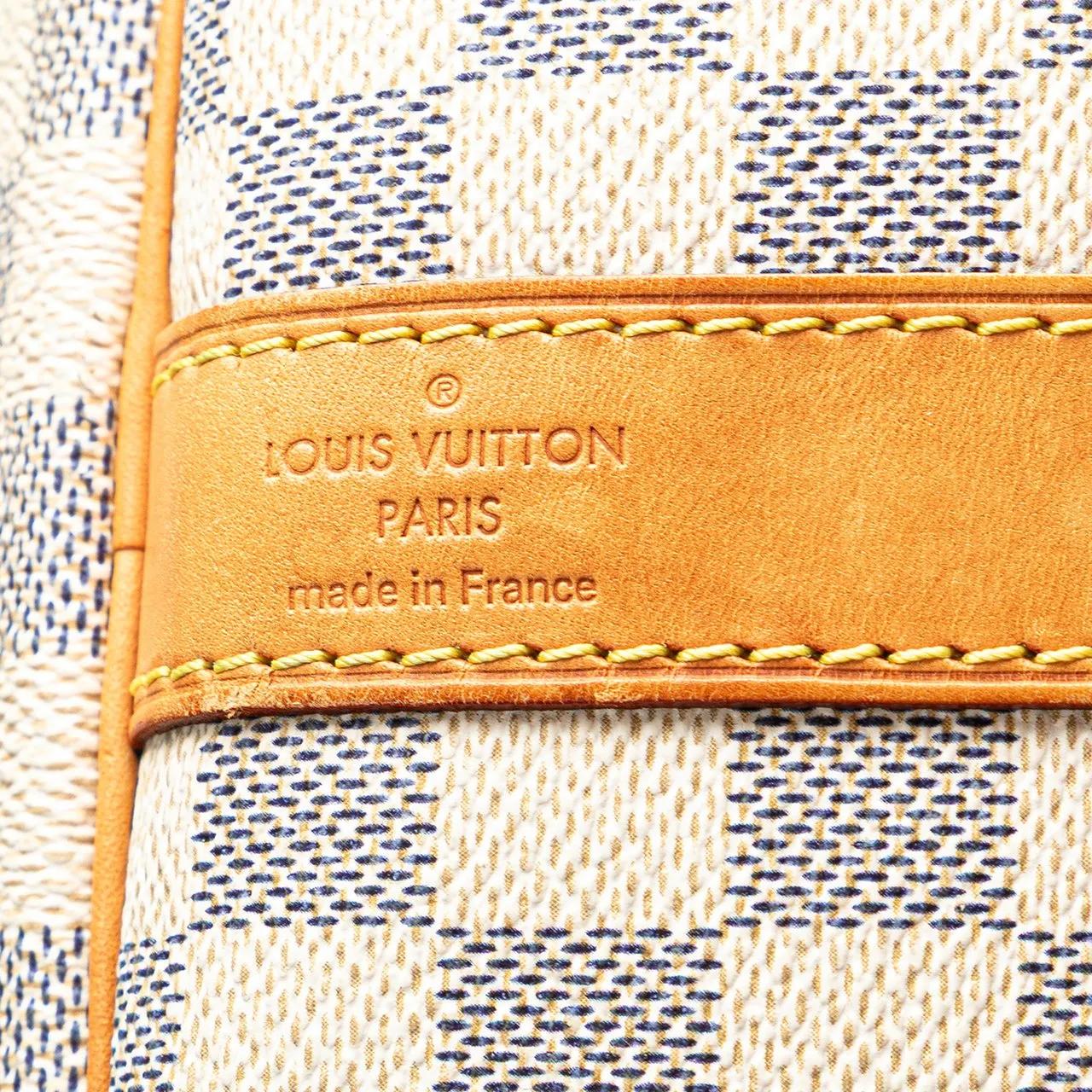 Thumbnail - Louis Vuitton Weekender - Damier Azur Keepall Bandouliere 55 - Gr. unisize - in Weiß - für Damen
