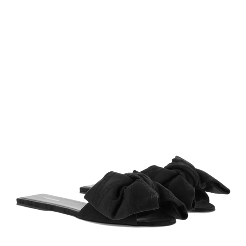 Balenciaga Bow Slides Black Slip-in skor