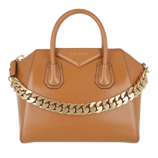 Givenchy Small Antigona Chain Tote Bag  Tan Rymlig shoppingväska